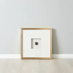 Violet Crystal Shadow Box With Gold Frame