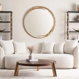 Dale II Round Coffee Table Large Brown