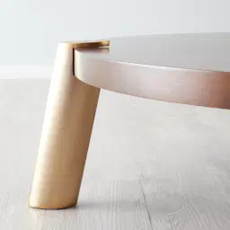 Dale II Round Coffee Table Small Brown