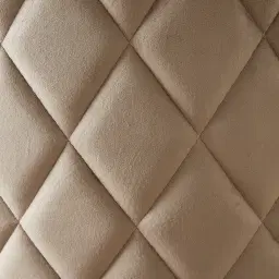 Arya II Beige Velvet Dining Chair - Brushed Gold Metal Legs