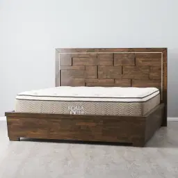 Montana Deep Brown Wooden King Bed