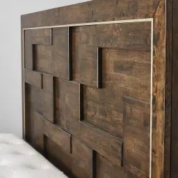 Montana Deep Brown Wooden Queen Bed