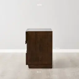 Montana Deep Brown Wooden Side Table