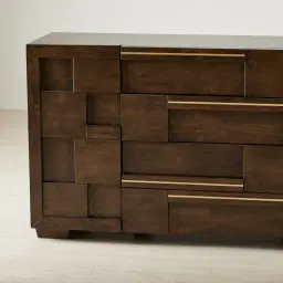 Montana Deep Brown Wooden Dresser