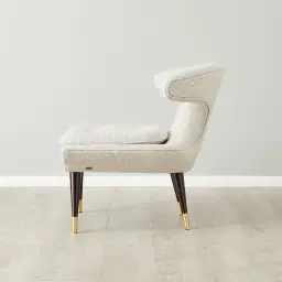 Tarrington Dove Grey Woven Fabric Occasional Chair