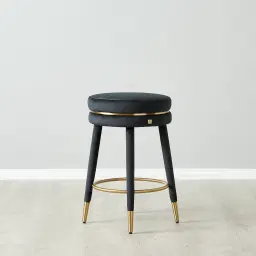 Sylvie Black Velvet 67cm Counter Stool