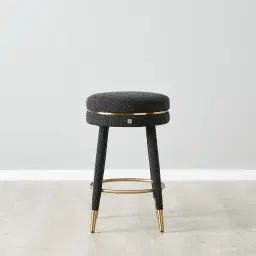 Sylvie Black Boucle 67cm Counter Stool