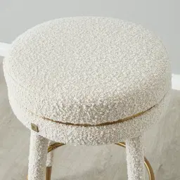 Sylvie White Boucle 67cm Counter Stool