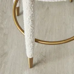 Sylvie White Boucle 67cm Counter Stool