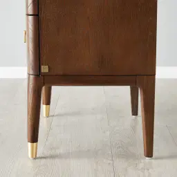 Beckham Brown Wooden Bedside Table