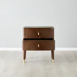 Beckham Brown Wooden Bedside Table