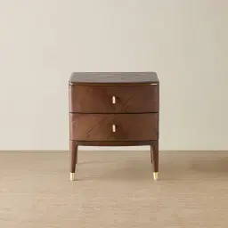 Beckham Brown Wooden Bedside Table