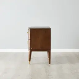 Beckham Brown Wooden Bedside Table