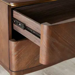 Beckham Brown Wooden Bedside Table