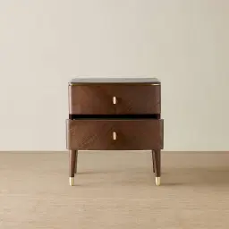 Beckham Brown Wooden Bedside Table