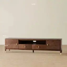 Beckham Brown Wooden Entertainment Unit
