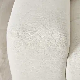 Pierce Shadow White Woven Fabric Corner Electric Recliner