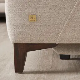 Pierce Warm Grey Woven Fabric Corner Electric Recliner