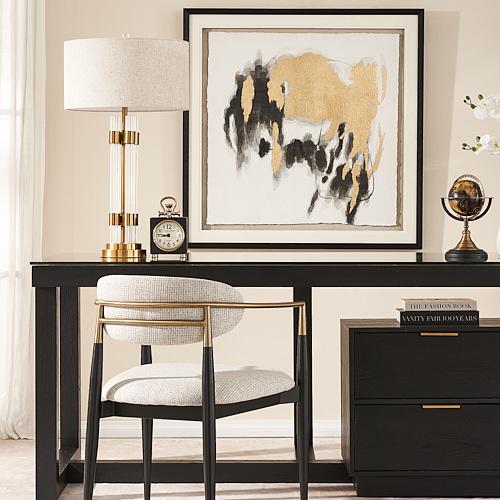 Golden Specter Shadow Box With Black Frame