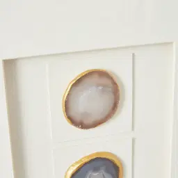 Bronte Agate Shadow Box With Golden Frame