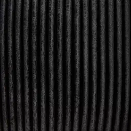 Hollis Black Velvet Ottoman