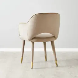Adrianna Beige Velvet Dining Chair