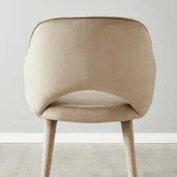 Adrianna Beige Velvet Dining Chair