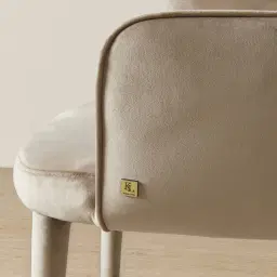 Adrianna Beige Velvet Dining Chair