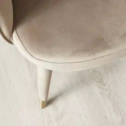 Adrianna Beige Velvet Dining Chair