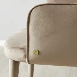 Adrianna Beige Velvet Dining Chair