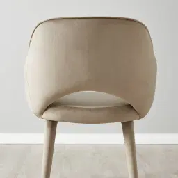Adrianna Beige Velvet Dining Chair