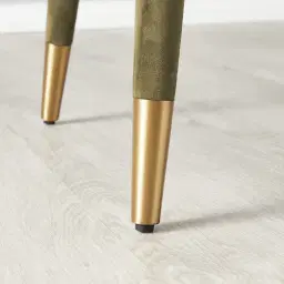 Adrianna Olive Green Velvet Dining Chair