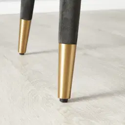 Adrianna Charcoal Velvet Dining Chair