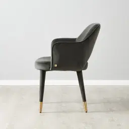 Adrianna Charcoal Velvet Dining Chair