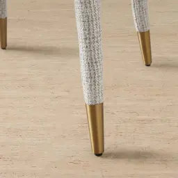 Adrianna Dove Grey Woven Fabric Dining Chair