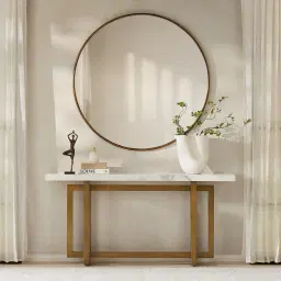 Zinnia 32.5cm White Cast Stone Ceramic Vase