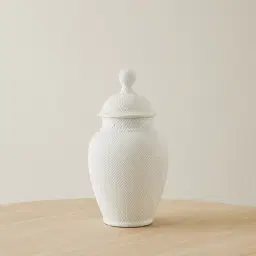 Coraline Matte White Ceramic Vase