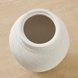 Coraline Matte White Ceramic Vase