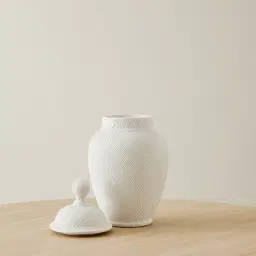 Coraline Matte White Ceramic Vase