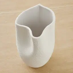 Blythe Matte White Ceramic Vase