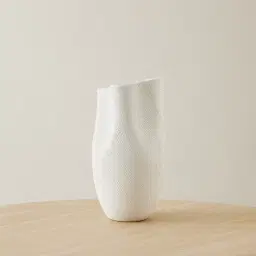 Blythe Matte White Ceramic Vase