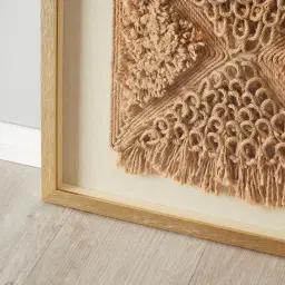 Insurgent Hemp Rope Shadow Box with Golden Frame