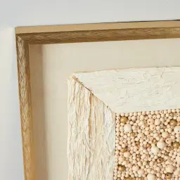 Closure Paper Pulp Shadow Box with Golden Frame