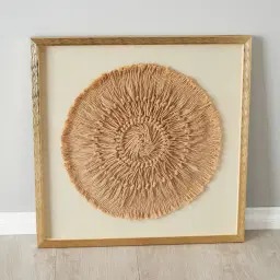 Cycles Hemp Rope Shadow Box with Golden Frame