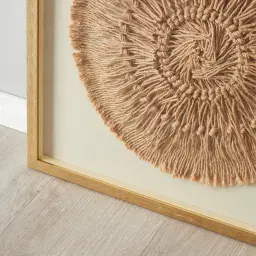 Cycles Hemp Rope Shadow Box with Golden Frame