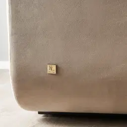 Clementine Beige Velvet Occasional Chair