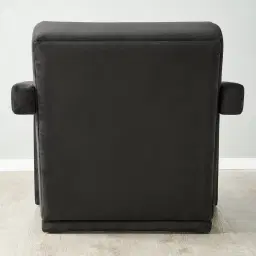 Stellan Charcoal Velvet Occasional Chair - Charcoal Velvet Arms