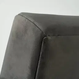 Stellan Charcoal Velvet Occasional Chair - Charcoal Velvet Arms