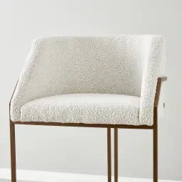 Laura Butter Cream Boucle 67cm Counter Stool