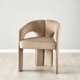Delaney Beige Velvet Dining Chair